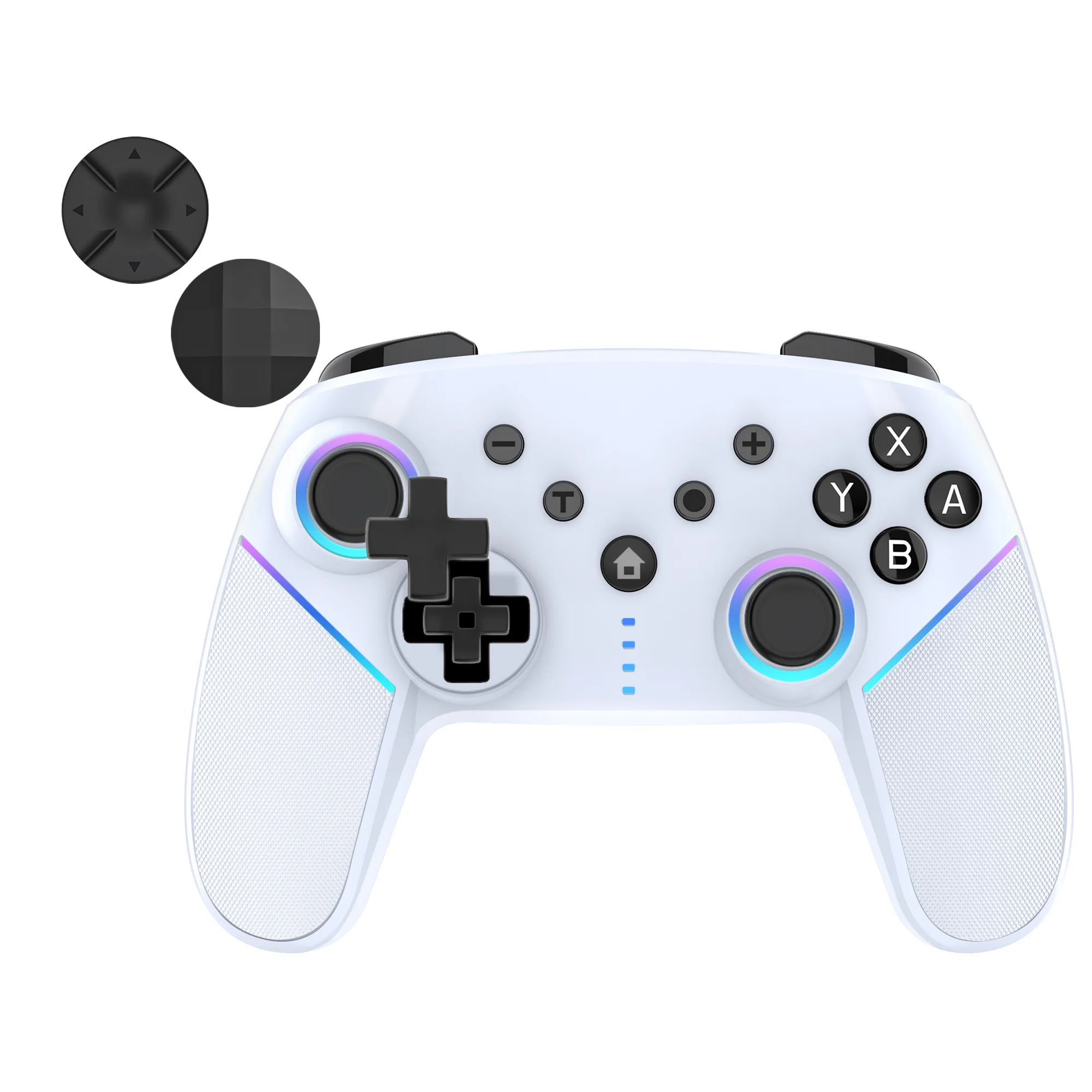 RGB Light Motion Sensor Vibration Pro Wireless BT Gamepad Manette Controller for Nintendo Console - SKU Option 2