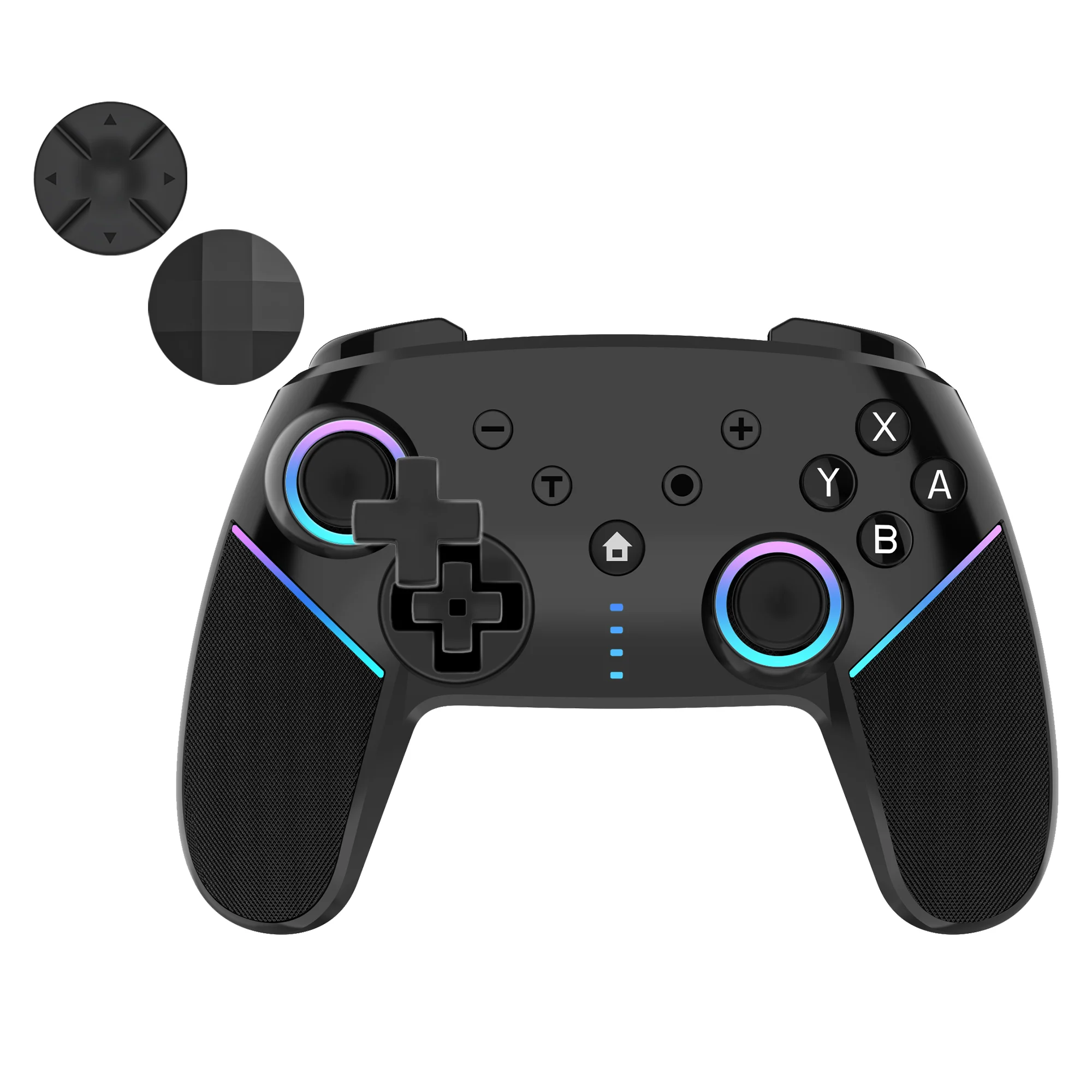 RGB Light Motion Sensor Vibration Pro Wireless BT Gamepad Manette Controller for Nintendo Console