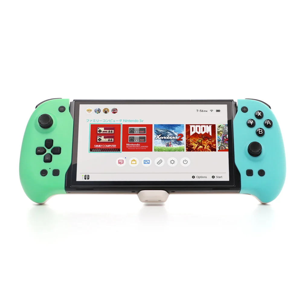 Controller for Handheld Mode Ergonomic 6-Axis Gyro Dual Motor Vibration for Nintendo OLED