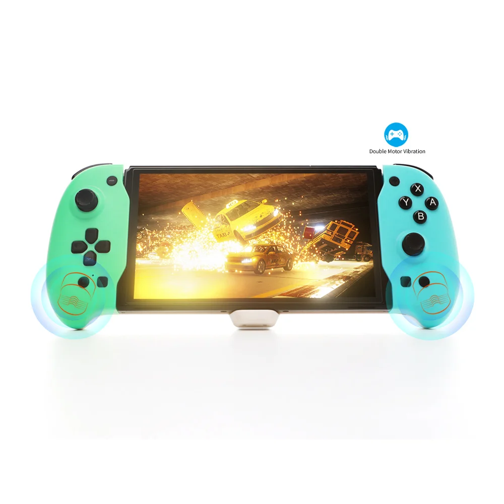 Controller for Handheld Mode Ergonomic 6-Axis Gyro Dual Motor Vibration for Nintendo OLED - Gallery Image 2