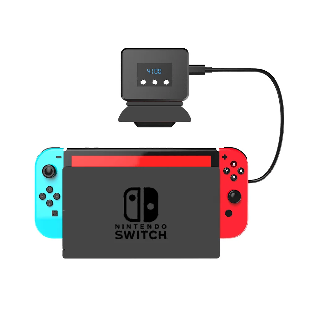 Radiator Base With Cooling Fan for Nintendo Switch Console Cooler Heat Sink With LED Display for NS Switch Accessories
