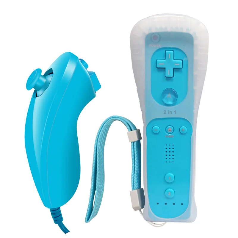 Remote Controller Remote Controllers With Silicon Case for Wii Nintendo for Wii and Wii U Not Motion Plus - SKU Option 3