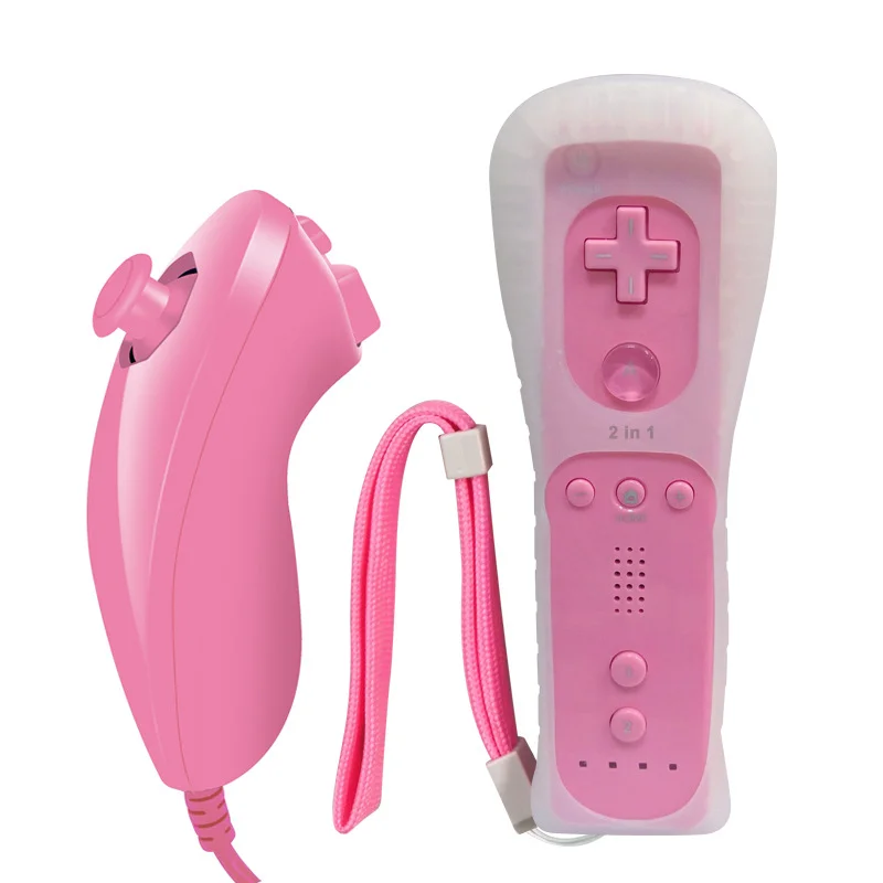 Remote Controller Remote Controllers With Silicon Case for Wii Nintendo for Wii and Wii U Not Motion Plus - Gallery Image 2