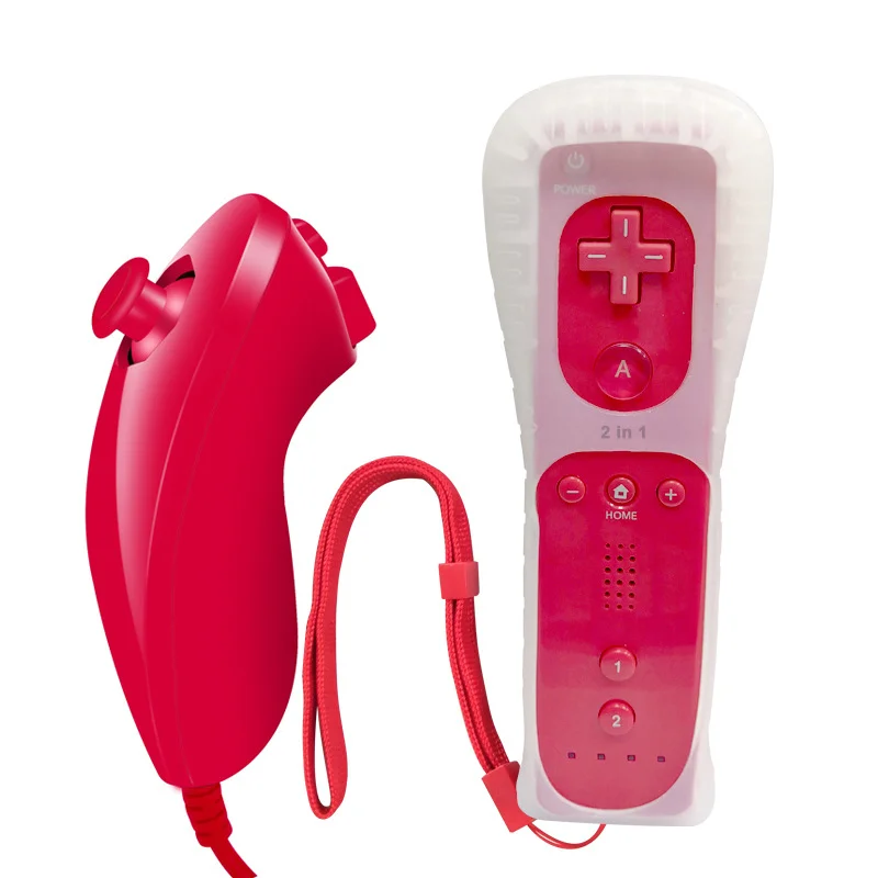 Remote Controller Remote Controllers With Silicon Case for Wii Nintendo for Wii and Wii U Not Motion Plus - Gallery Image 3