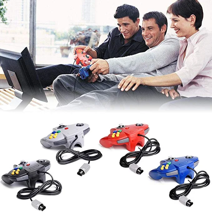 2.1m Classic Retro Wired Game Joystick Joypad Nintendo 64 Controller for Nintendo N64