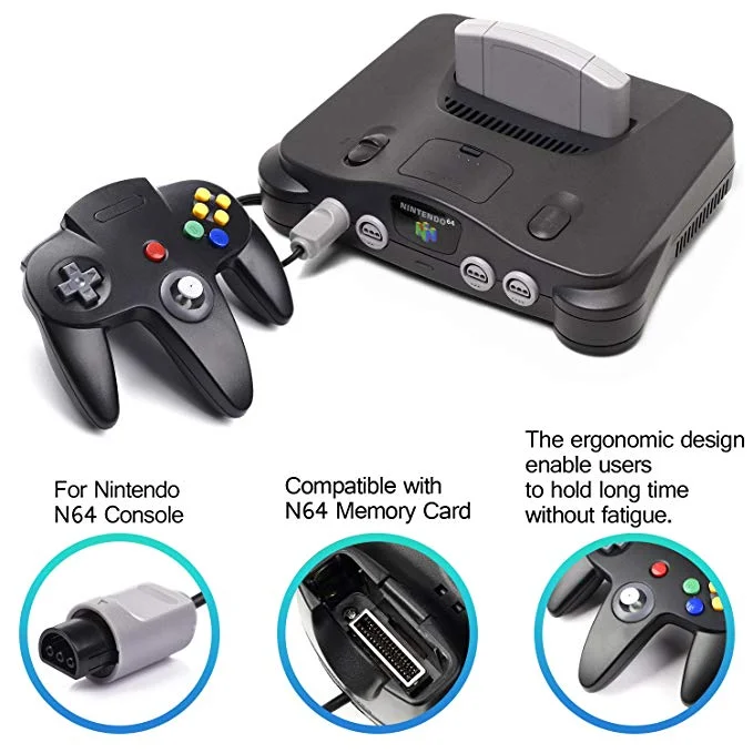 Joypad Joystick Nintendo 64 Wired Game Controller for Nintendo 64 - Gallery Image 3