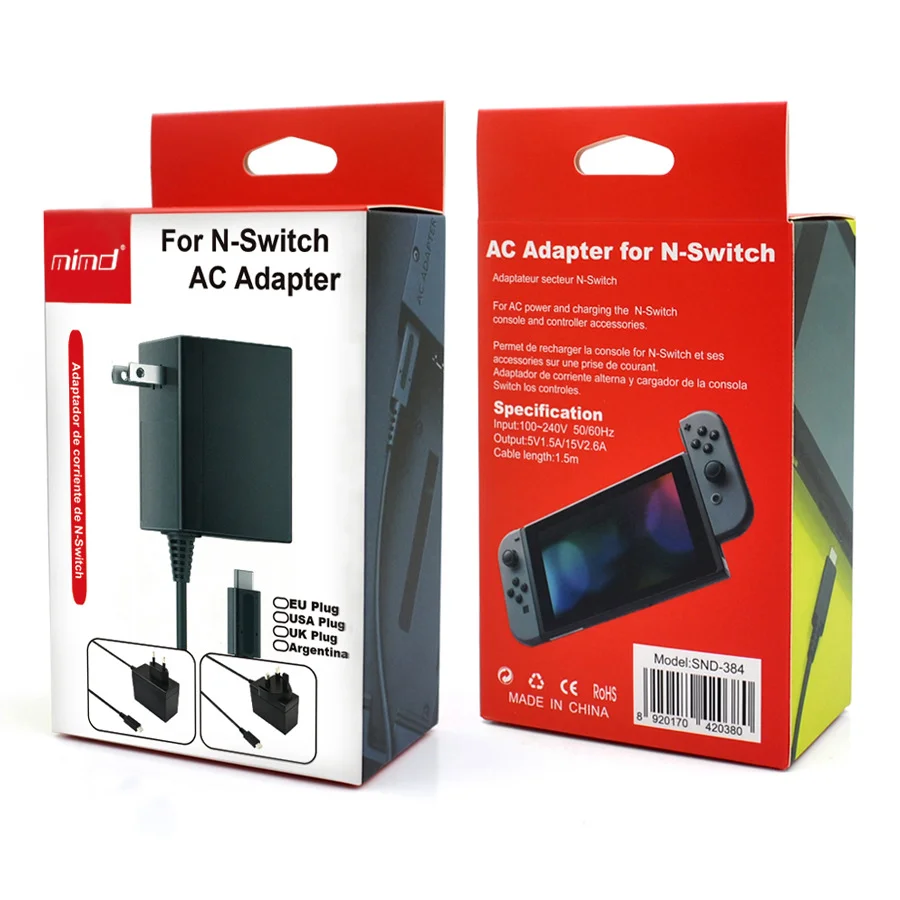 15V 2.6A Power Adapter for Nintendo Switch Fast Charging AC Power Adapter for Nintendo Switch - Gallery Image 4