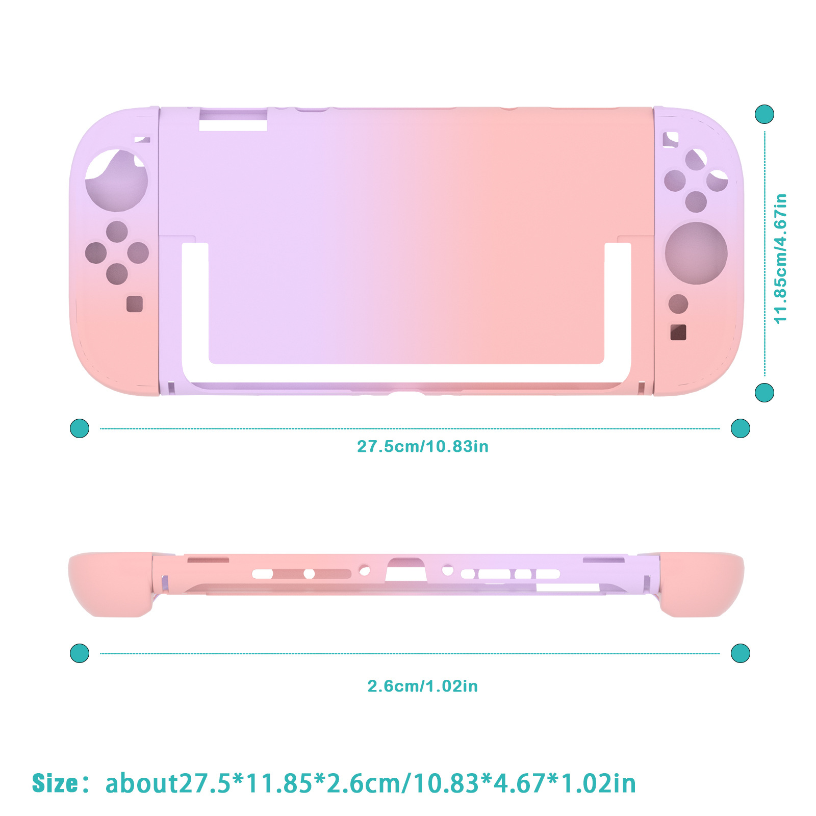 Protective Case Crystal case for Nintendo Switch 2nd Generation Console NS2 Gradient Protective Case Crystal PC Hard Shell - Gallery Image 13