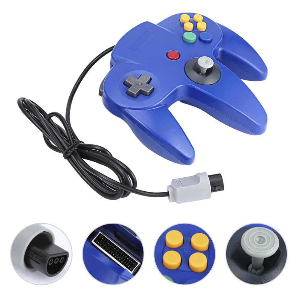 Muti Color Control De Joypad 64 Game Wired Joystick Controller for Nintendo 64 - Gallery Image 2