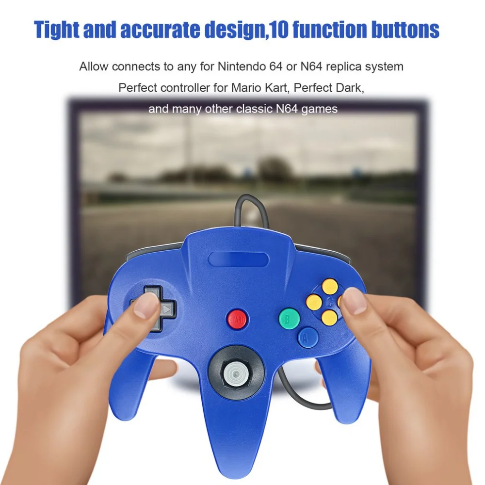 Muti Color Control De Joypad 64 Game Wired Joystick Controller for Nintendo 64 - Gallery Image 3