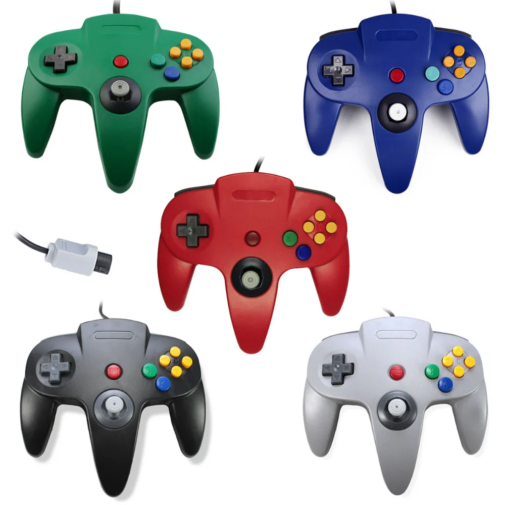 Muti Color Control De Joypad 64 Game Wired Joystick Controller for Nintendo 64 - Gallery Image 5