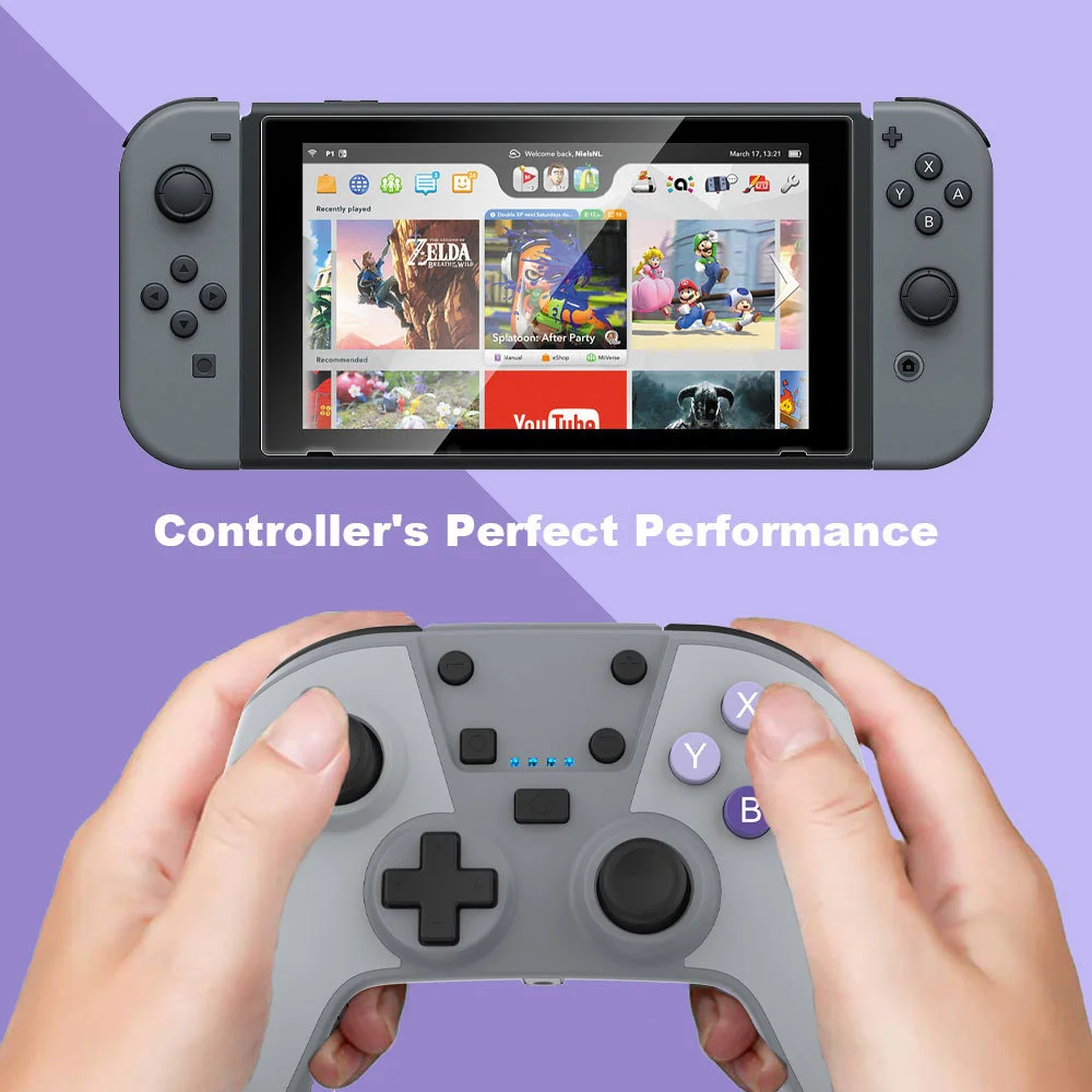 Wireless Pro Controller With Headphone Jack Wireless Controller Remote Gamepad for Nintendo - Gallery Image 2