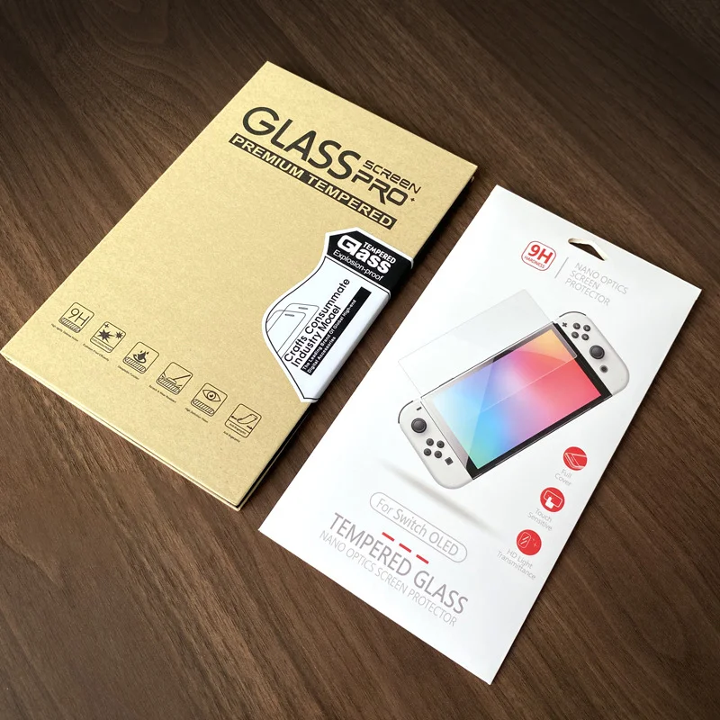Game Accessories Transparent HD Clear Anti-Scratch Tempered Glass Screen Protector for Nintend OLED - Gallery Image 2