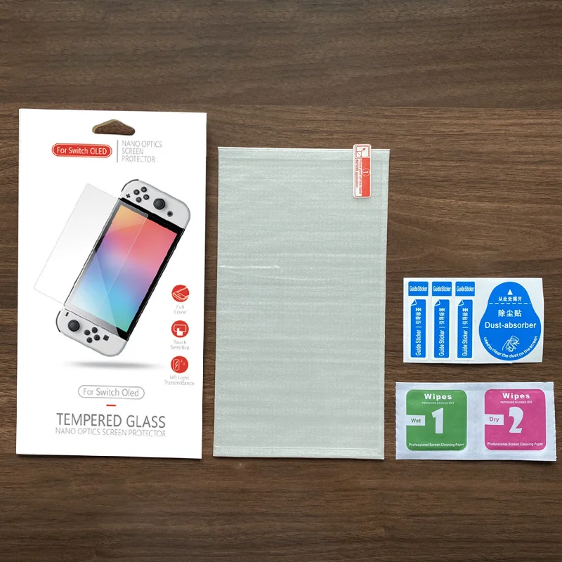 Game Accessories Transparent HD Clear Anti-Scratch Tempered Glass Screen Protector for Nintend OLED - Gallery Image 5