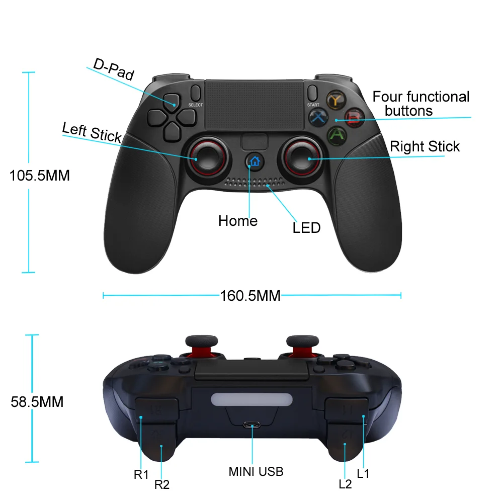 Gaming Controller F4 Falcon Mobile Gaming Controller for Pubg Cod Controle De Games Ps2 for Iphone - Gallery Image 5