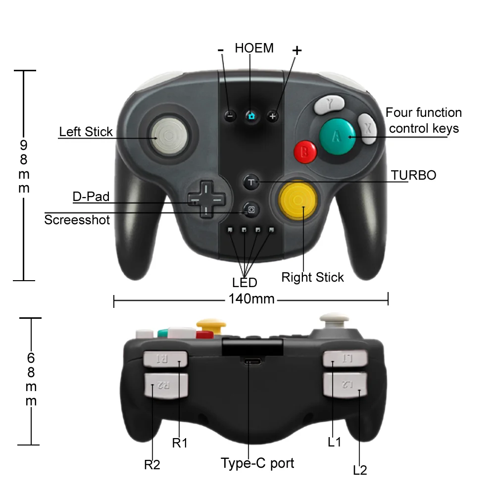 Controller Palanca De Control 64 Wireless Remote Controller for Nintendo