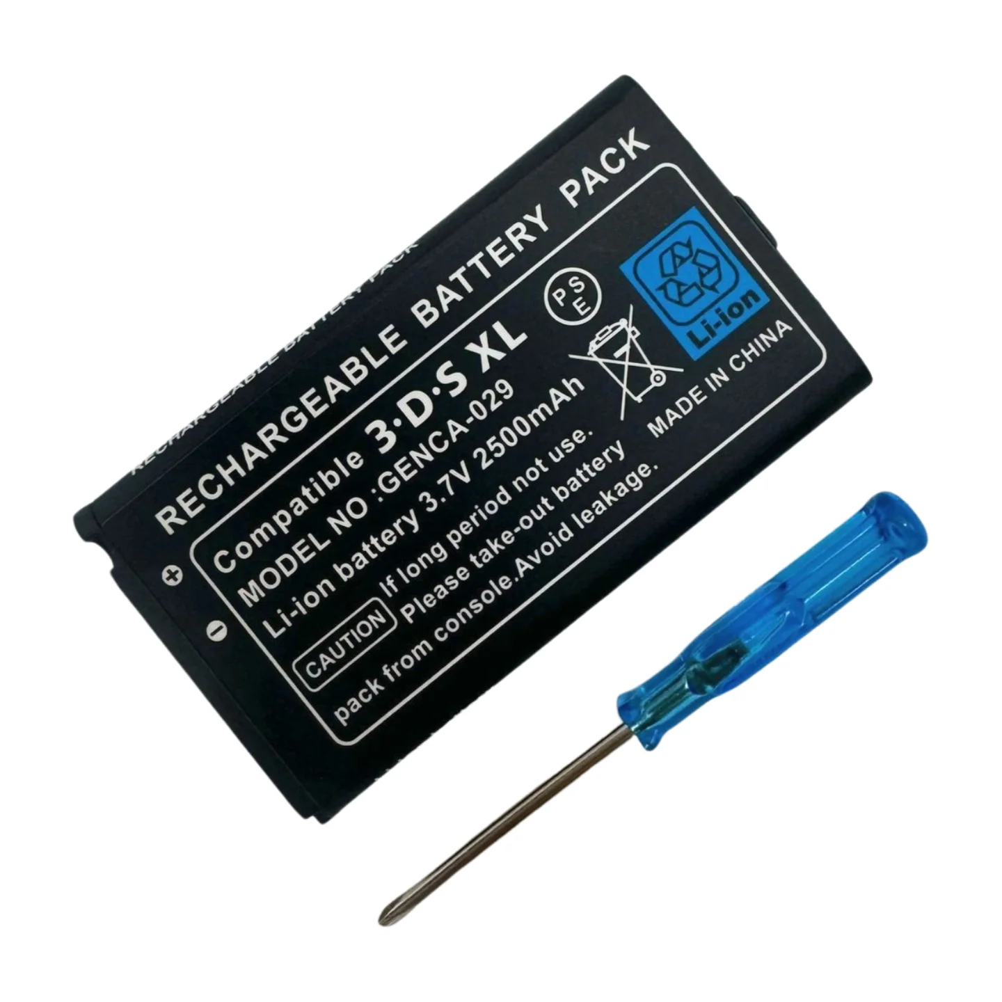 2500mAh Battery for Old 3DS XL Game Console Li-ion Replacement Battery