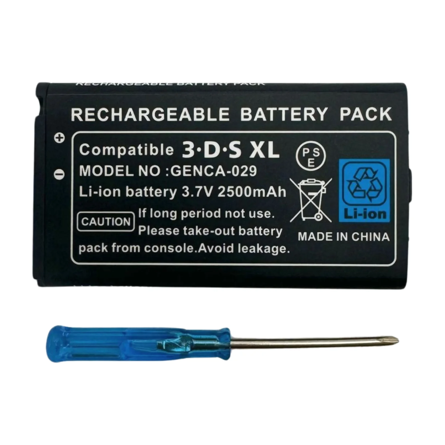 2500mAh Battery for Old 3DS XL Game Console Li-ion Replacement Battery - Gallery Image 5