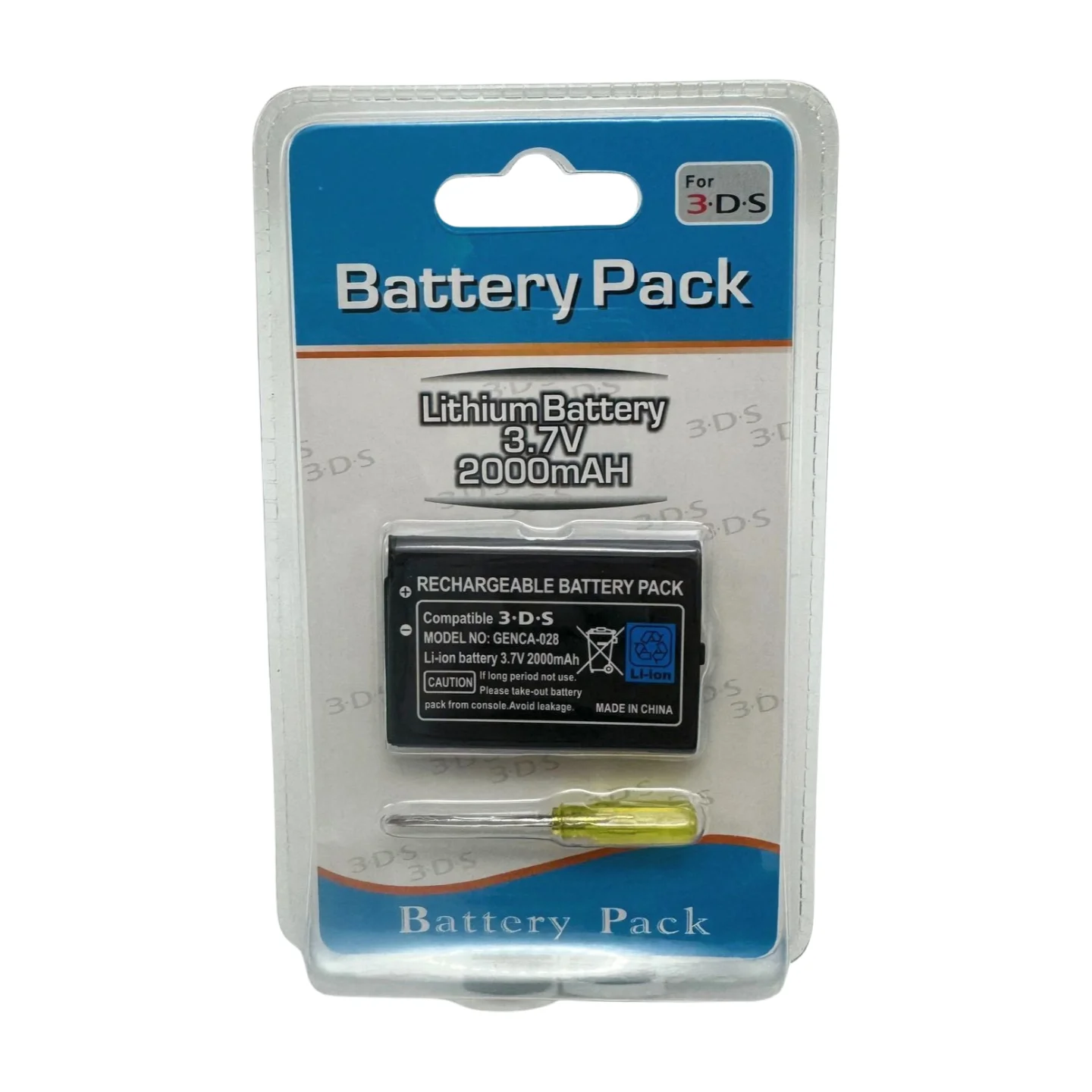 2000mAh Battery for Old 3DS Game Console Li-ion Replacement Battery - Gallery Image 3