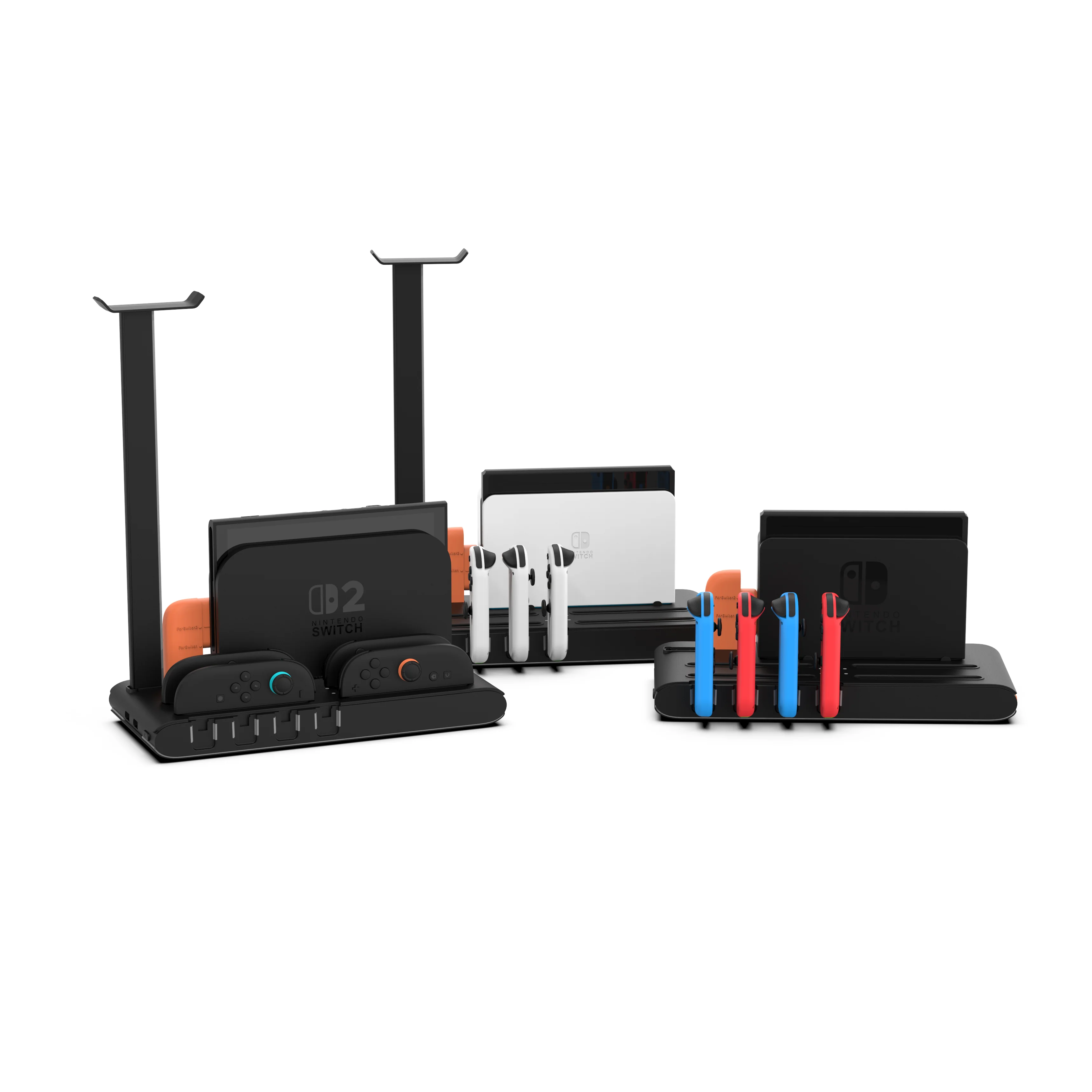 Switch 2 Accessories Charging Dock Storage Station Organizer Rack for Nintendo Switch/OLED/Switch 2 - Gallery Image 2