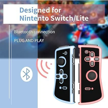 Controller for Nintendo Replacement Controller With RGB LED Wireless Remote for Games Controllers - Gallery Image 4