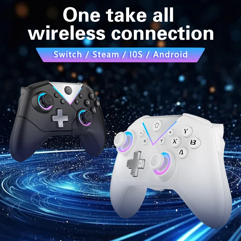 BT Controller Hall Effect Joystick Update Gaming Controller for IOS Windows Steam Deck Android - Gallery Image 2