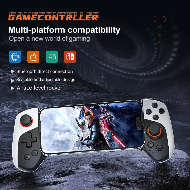 Wireless Mobile Gamepad Android IOS HarmonyOS -Joystick for PS4 Xbox PC Pubg Pro BT - Gallery Image 2