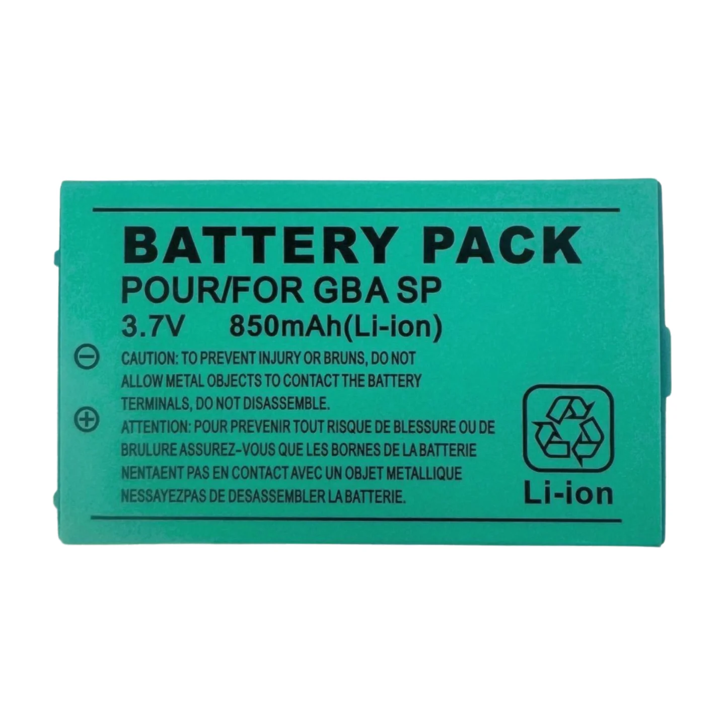 850mAh Rechargeable Lithium-ion Battery Tool Pack Kit for Nintendo GBA SP Game Boy Advance SP - Gallery Image 2