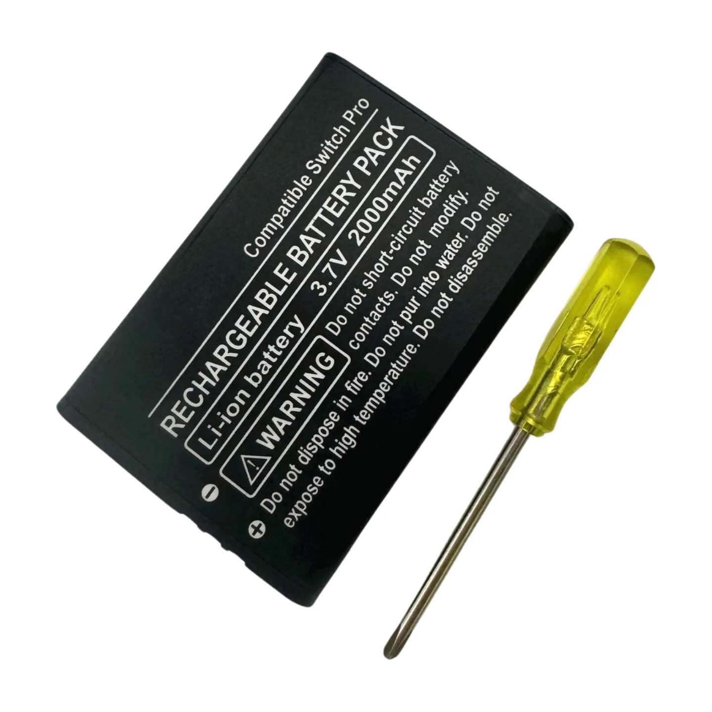 Replacement Battery 1Pcs Rechargeable Lithium-ion Battery Pack 2000mAh 3.7V Batteries for Nintendo Switch Pro Controller