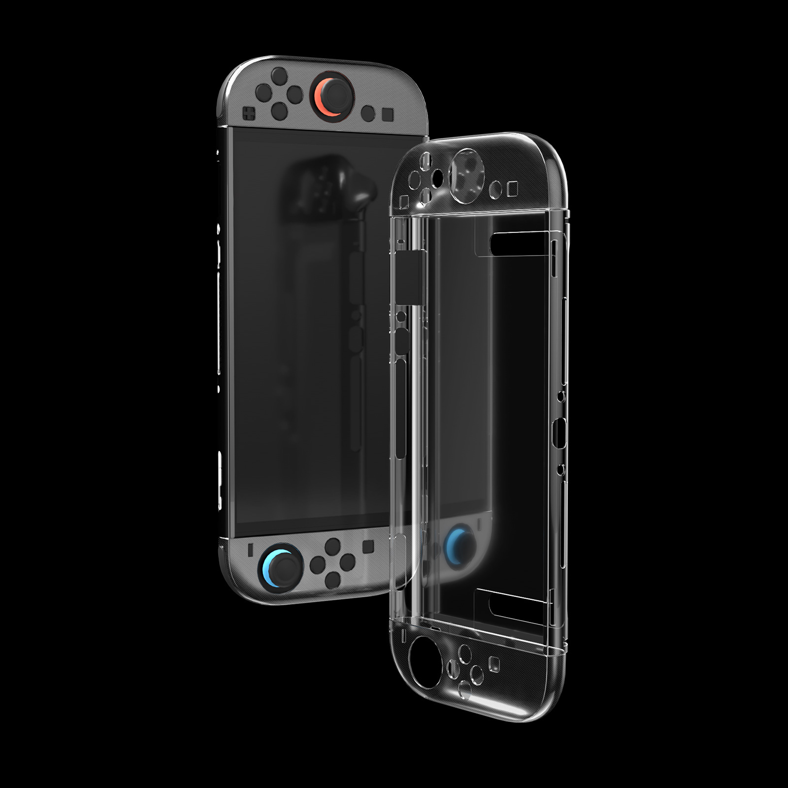 Transparent Hard Shell for Nintendo Switch 2 Console PC Clear Crystal Protective Cover Controller Case Accessories