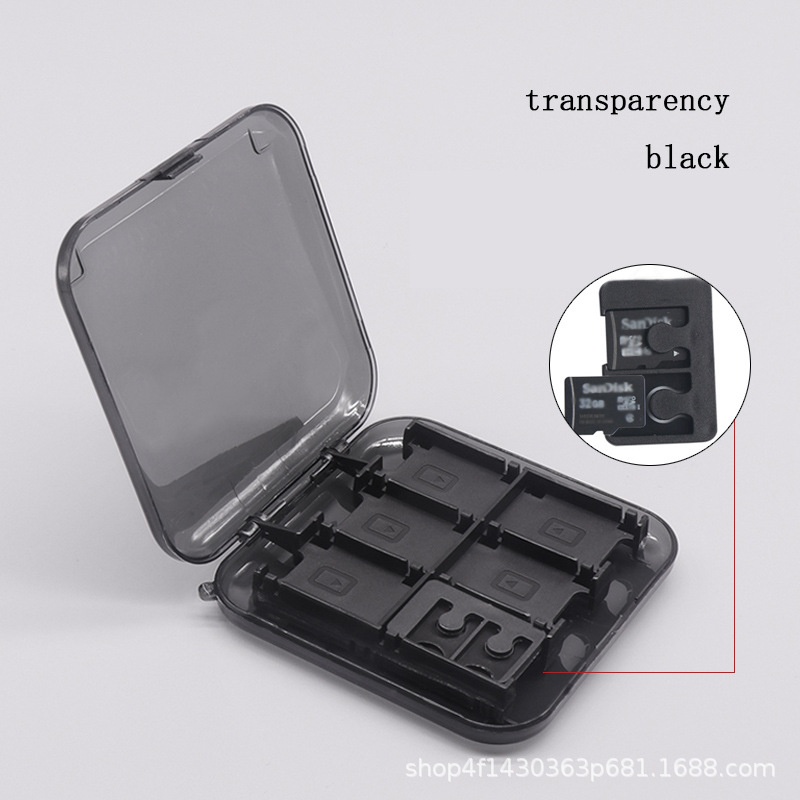 Storage Box for Nintendo OLED Switch Game Card Cases 12-in-1 for Switch 2 Transparent PC Case - SKU Option 2