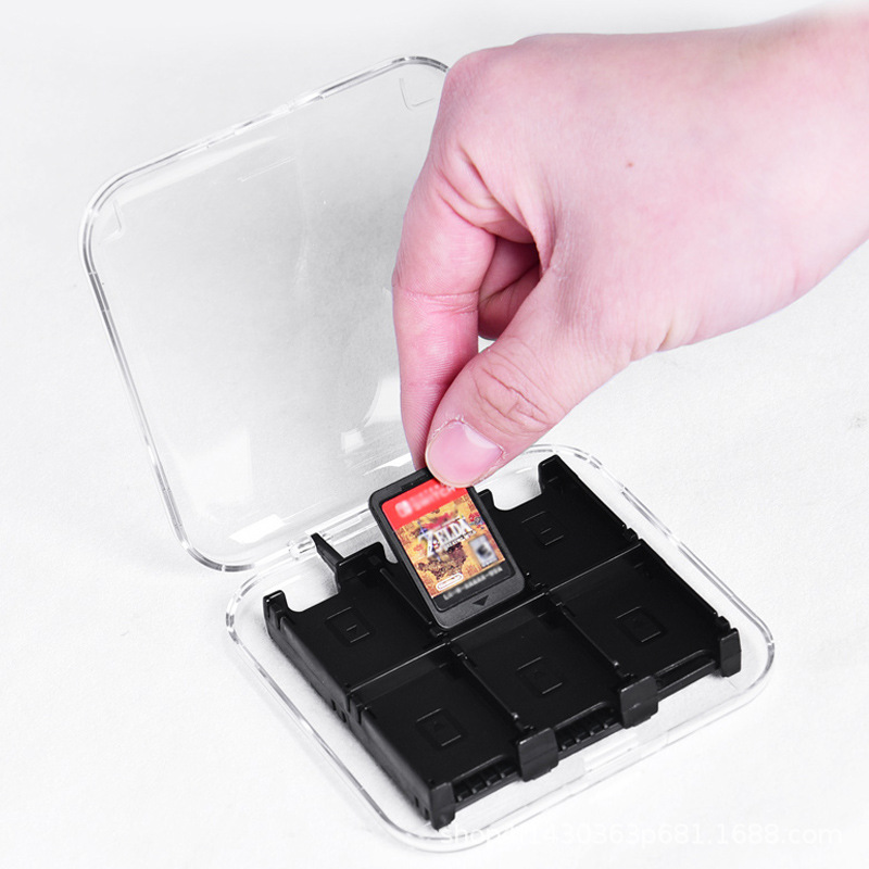 Storage Box for Nintendo OLED Switch Game Card Cases 12-in-1 for Switch 2 Transparent PC Case - Gallery Image 3