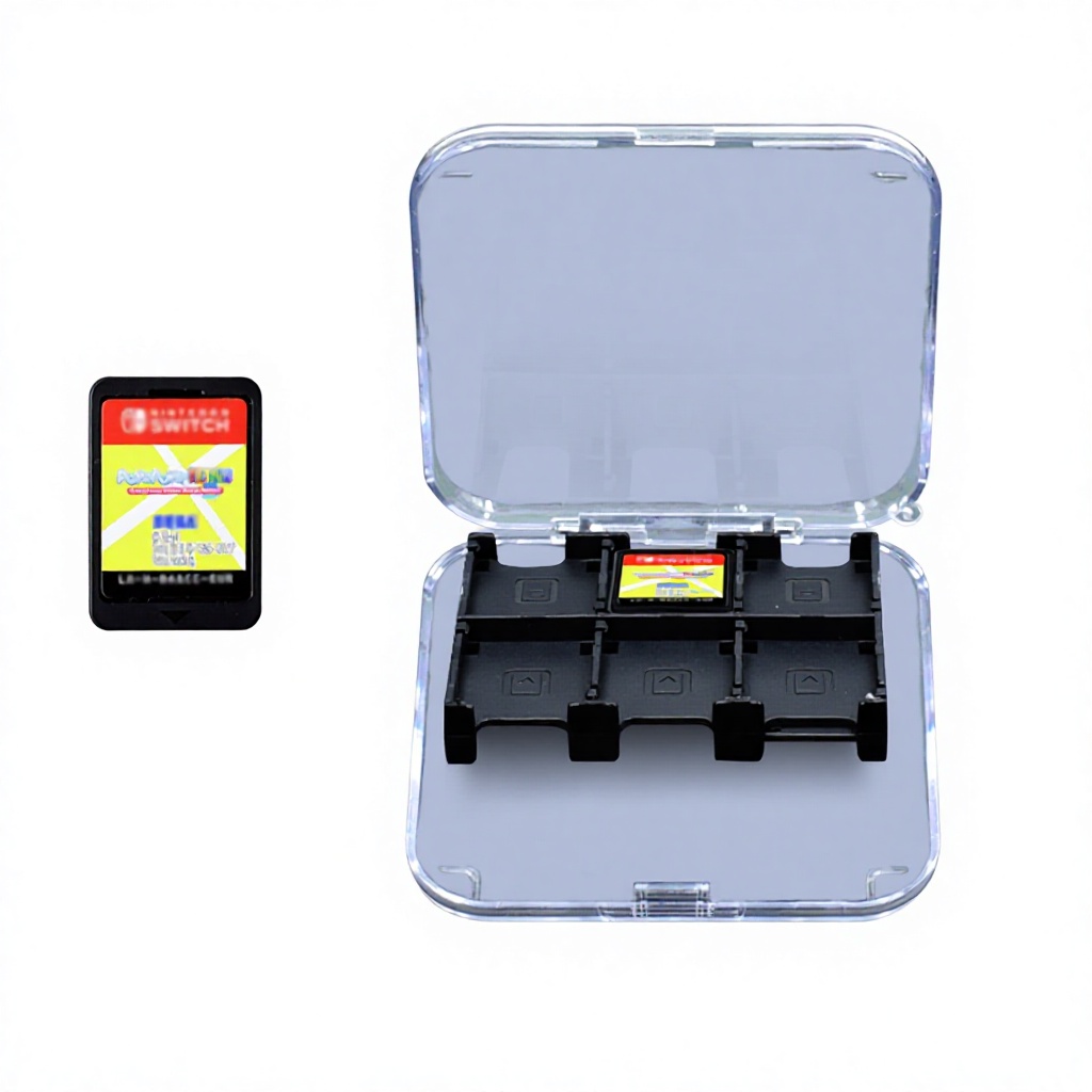 Storage Box for Nintendo OLED Switch Game Card Cases 12-in-1 for Switch 2 Transparent PC Case - Gallery Image 4