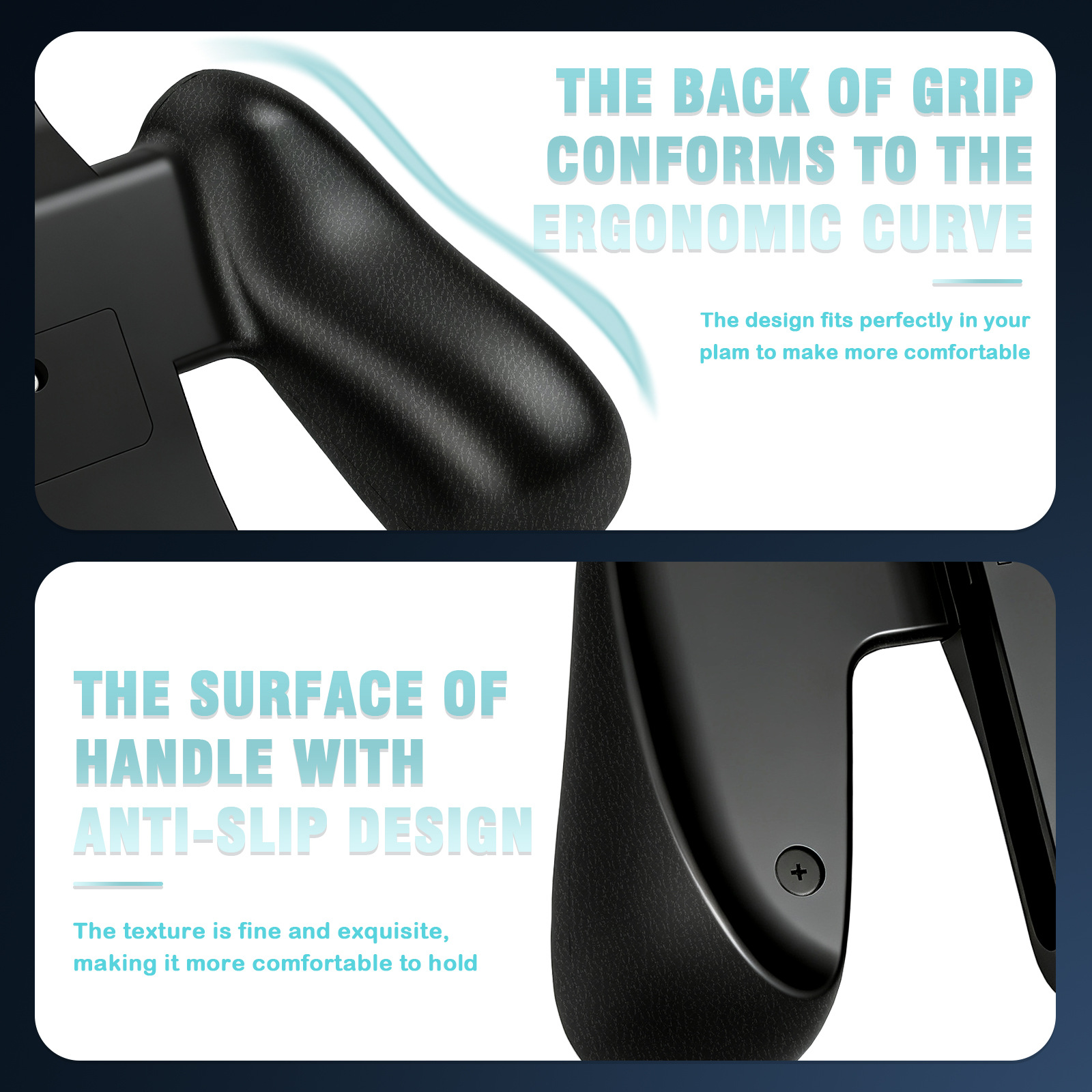 Ergonomically Designed Game Grip for Switch 2 with Integrated Stand for Switch Joycon Handle ABS Material Color Box Packaging - Gallery Image 7