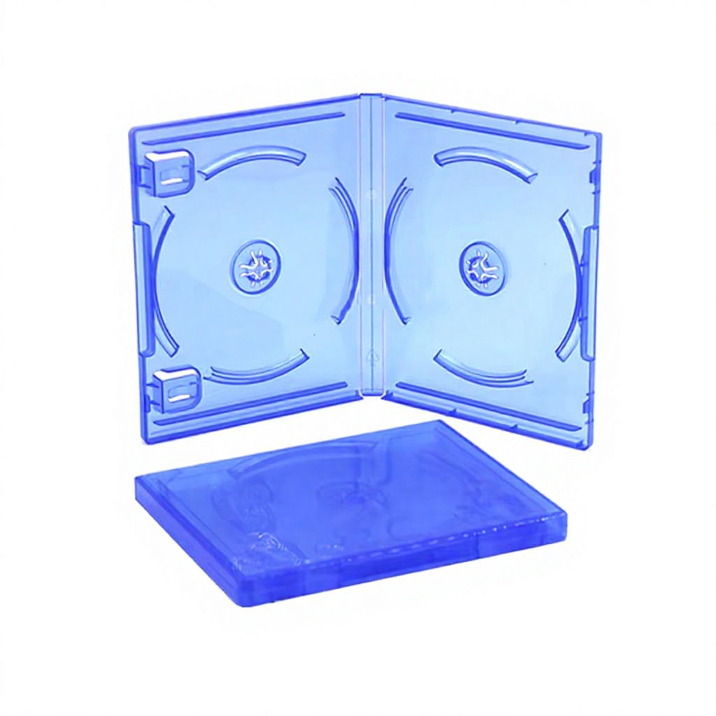Wholesale CD DVD Game 1 or 2 Disc Blue Clear Case PS5 Replacement Disc Storage Packaging Box