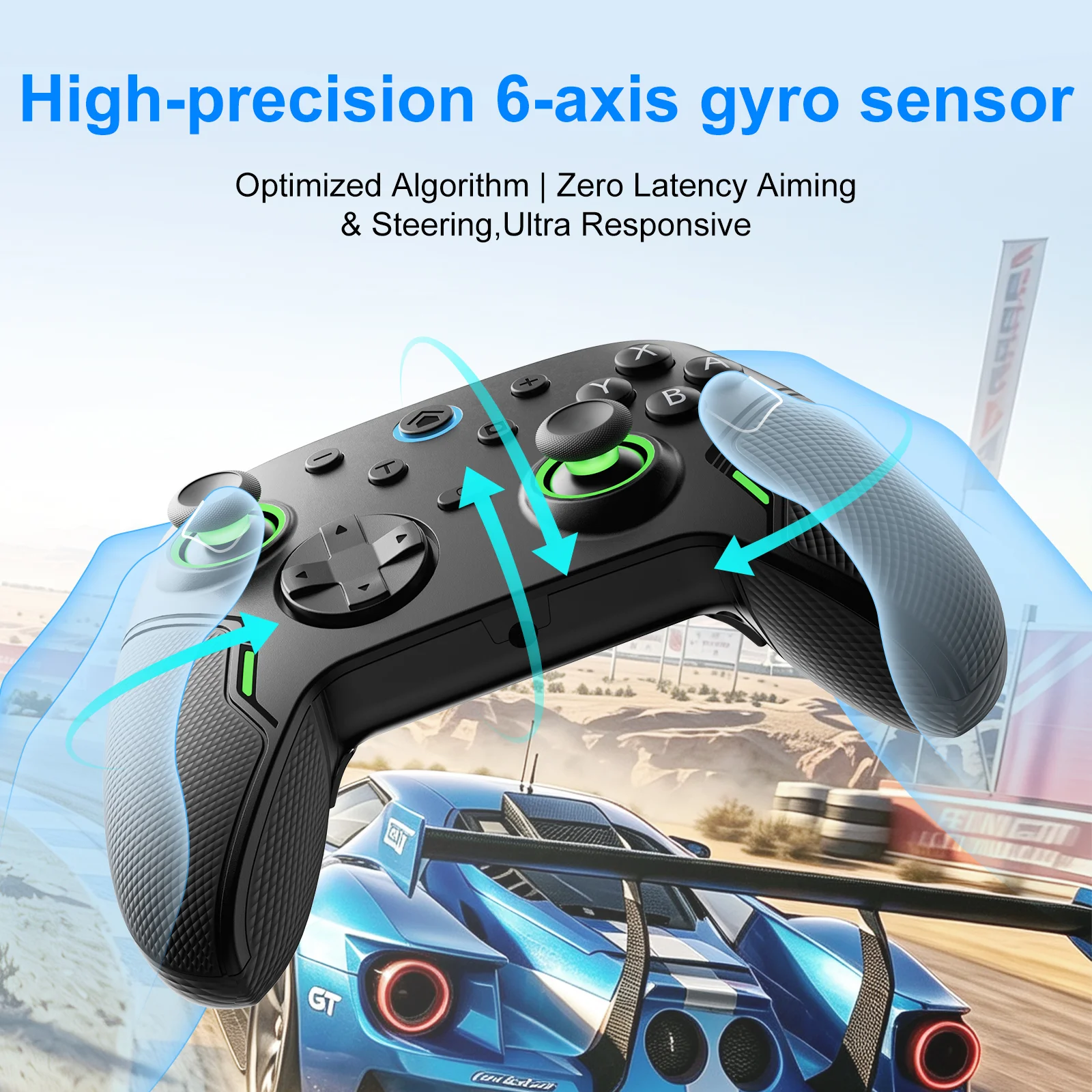Hall Trigger Hall Joystick Switch2 6 aix Sensor Dual Vibration PC Game Controller Wireless for PC Switch Android IOS - Gallery Image 3
