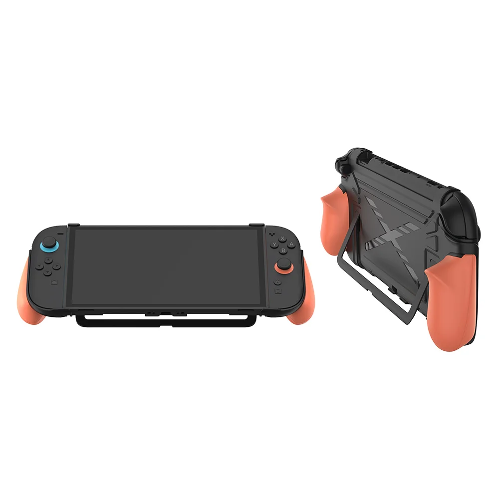 Dockable Case Protective Case with Switchable Ergonomic Grips Hard Shell for Switch 2 Console - Gallery Image 4