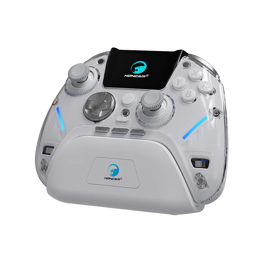 Smart Display Rubber Grip Click Trigger Stop 4 Rear Buttons Adjustable Joystick Damping Wireless BT Game Controller