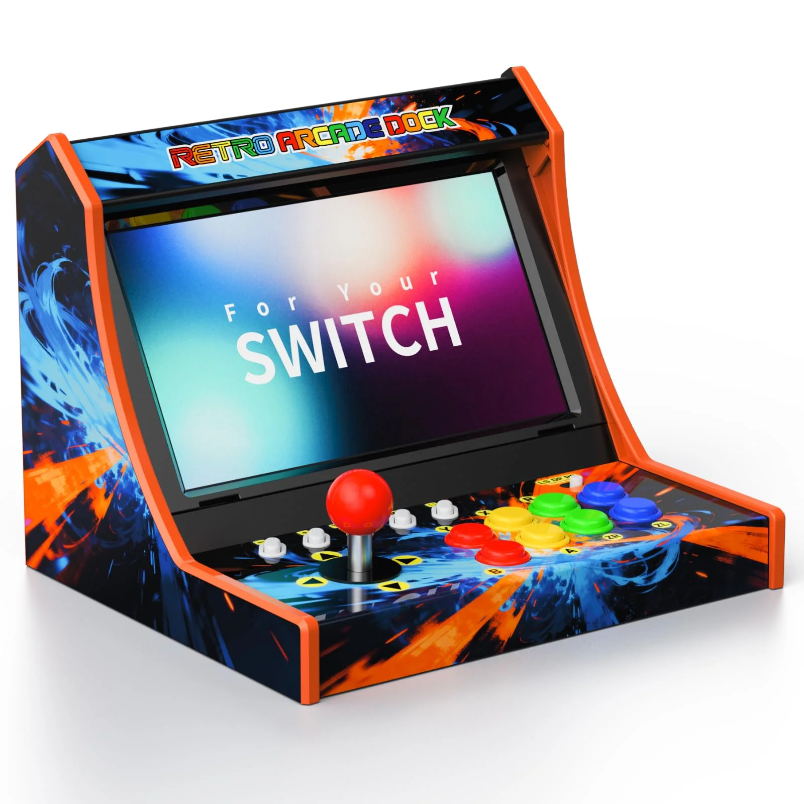 Mini Arcade Dock Wired Switch 2 Controller C Buttons Wakeup Function Mental Joystick Turbo for Nintendo Switch/Switch 2