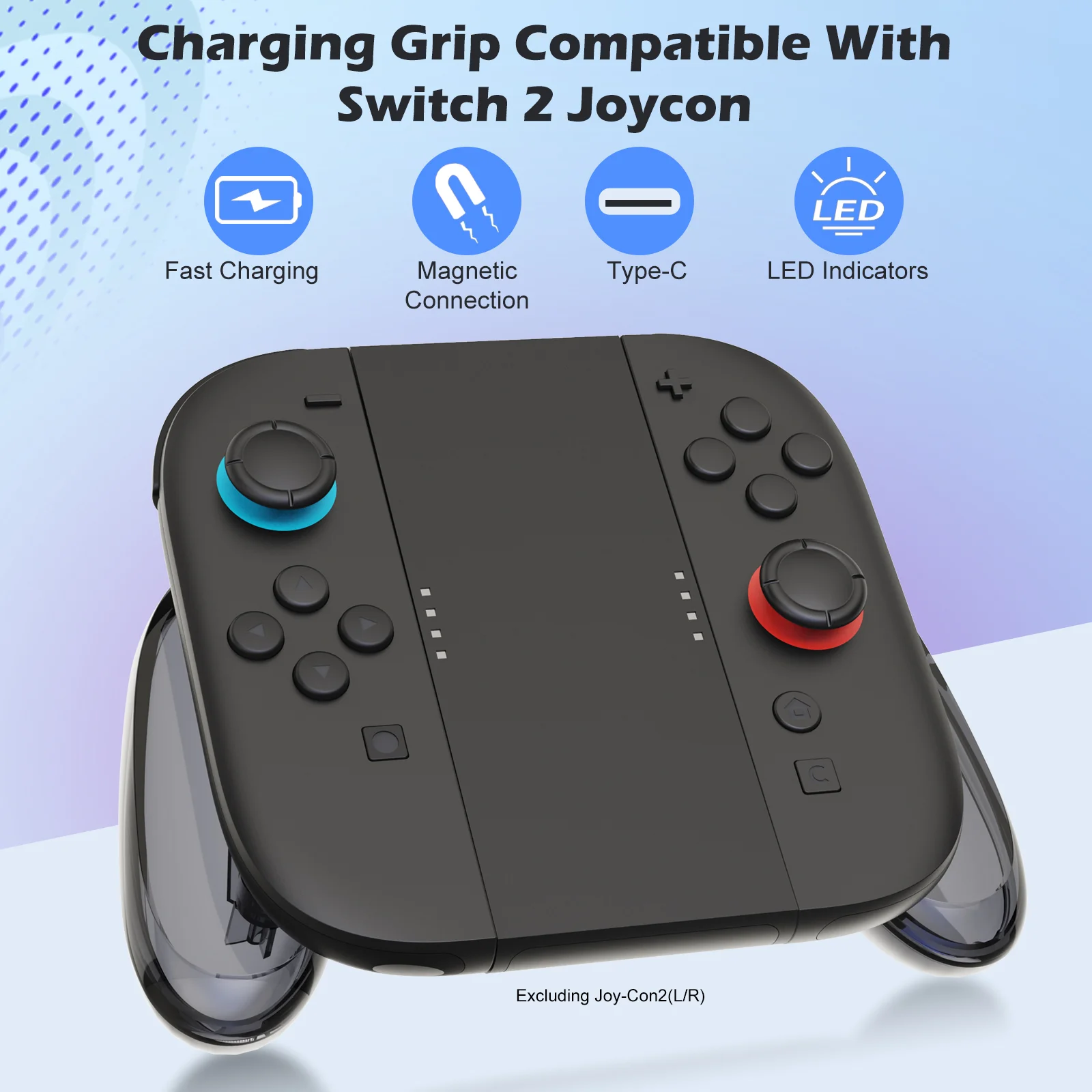 NS2 Charging Grip with Rear Buttons for Nintendo Switch 2 Joycon 2 - Gallery Image 3