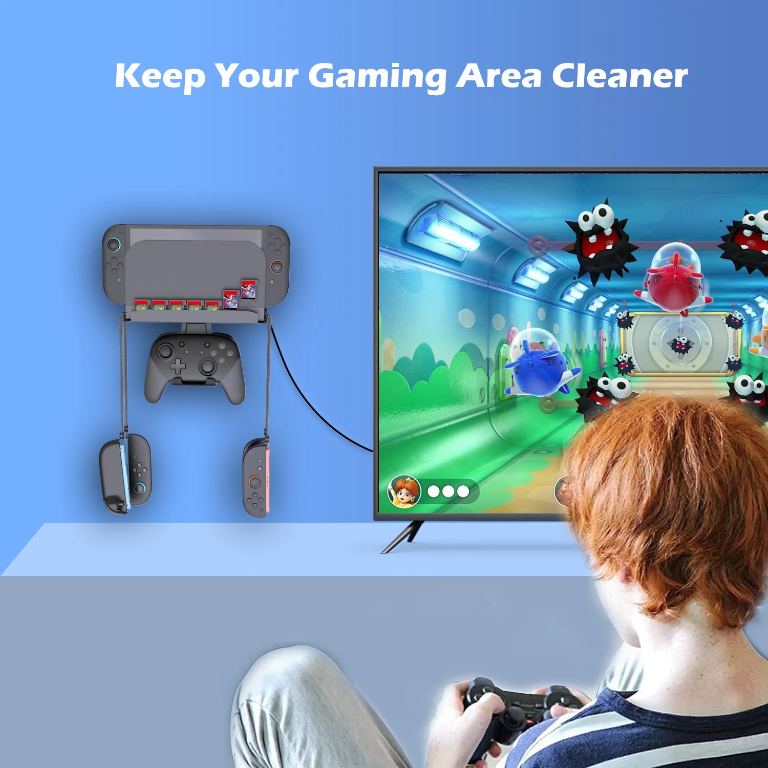 Metal Wall Mount Switch 2 Organizer Shelf Base Kit Behind TV Switch 2 Accessories for Nintendo Switch 2 Console 2025 - Gallery Image 4