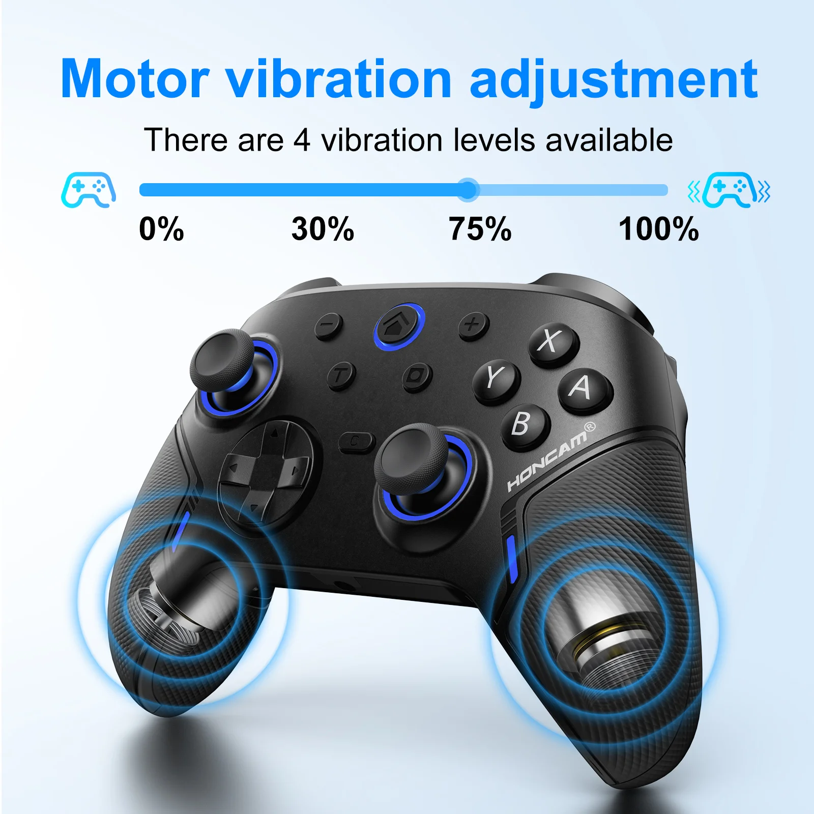 2 C Button Rear Buttons Rubber Grip Hall Joystick Wired BT 2.4G Wireless Gamepad Controller for NS2 PC Mobile - Gallery Image 3