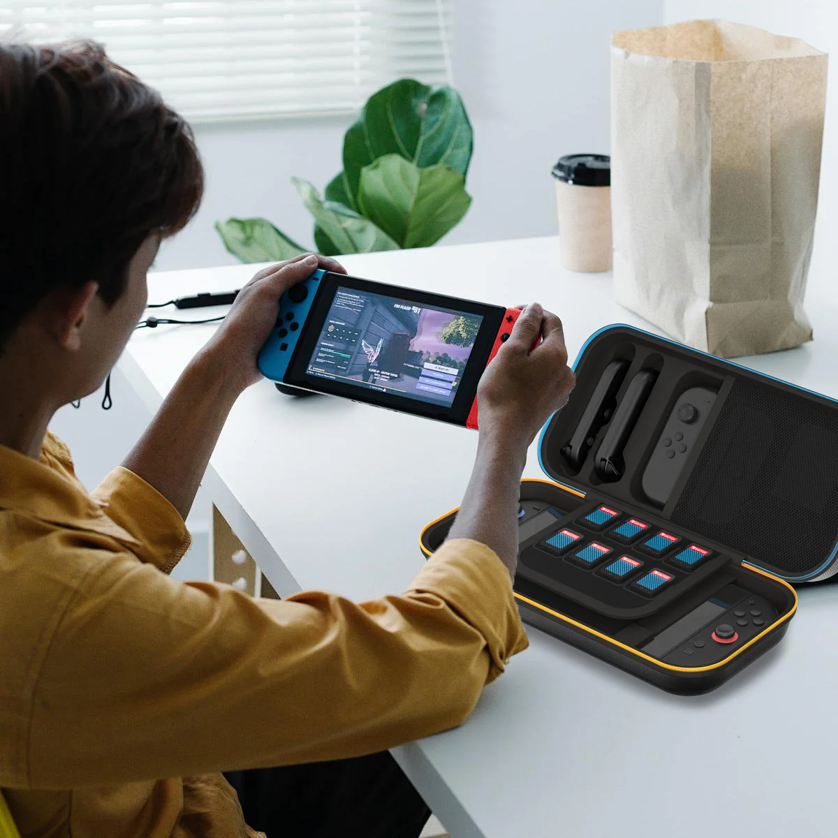 Switch 2 Accessories Console Controller Power Adapter EVA Carrying Case Travel Case for Nintendo Switch 2 Joy-con 2 - Gallery Image 4