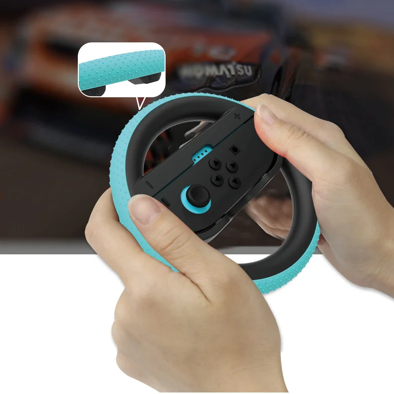 Steering Wheels 2 Pack Universal Racing Wheel Accessories Anti-slip Silicone Grip for Nintendo Switch 2 New Gen - Gallery Image 2