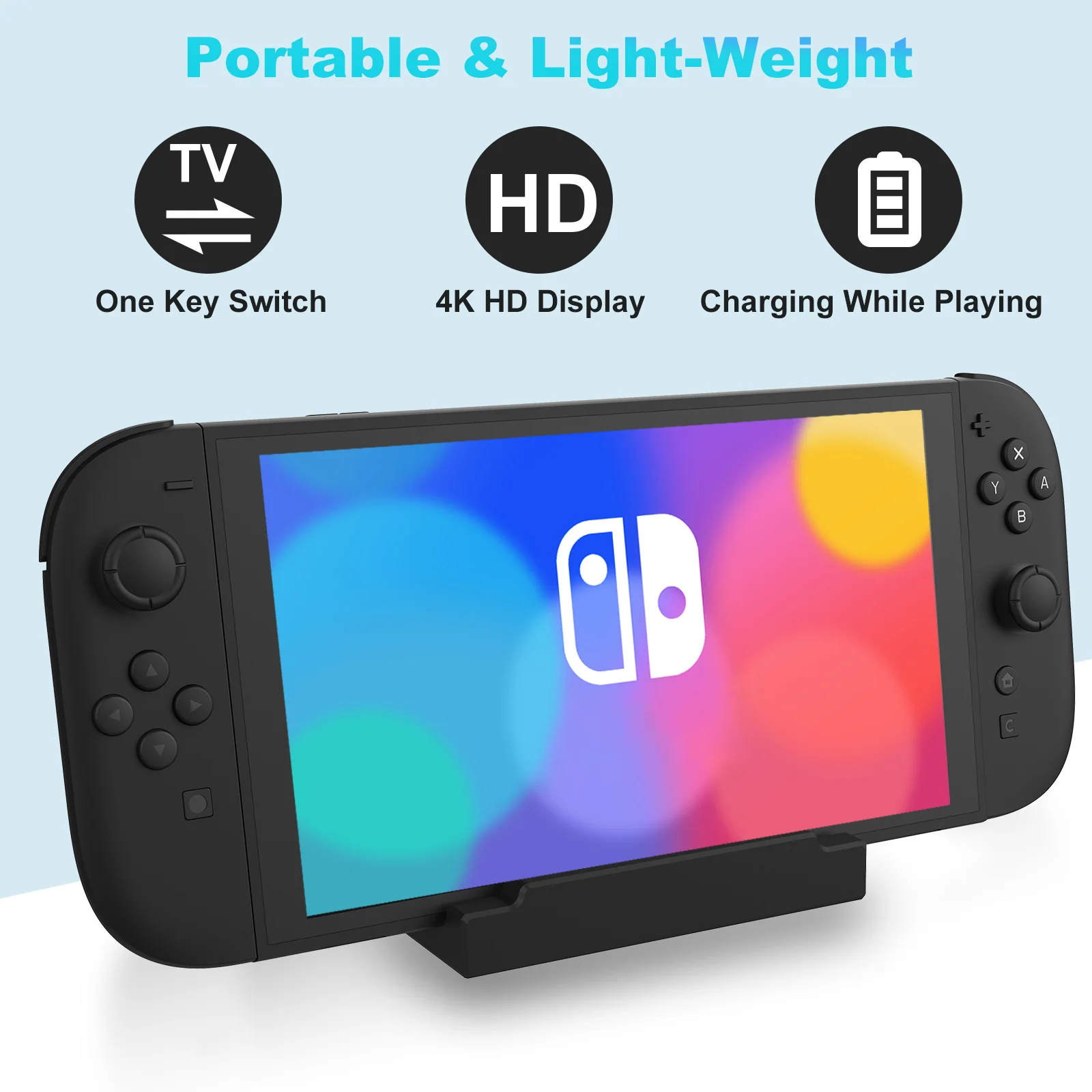 Switch2 TV Docking Station Portable Charger Stand 4K HD Output Lan Port USB3.0 for Nintendo Switch 2 - Gallery Image 5
