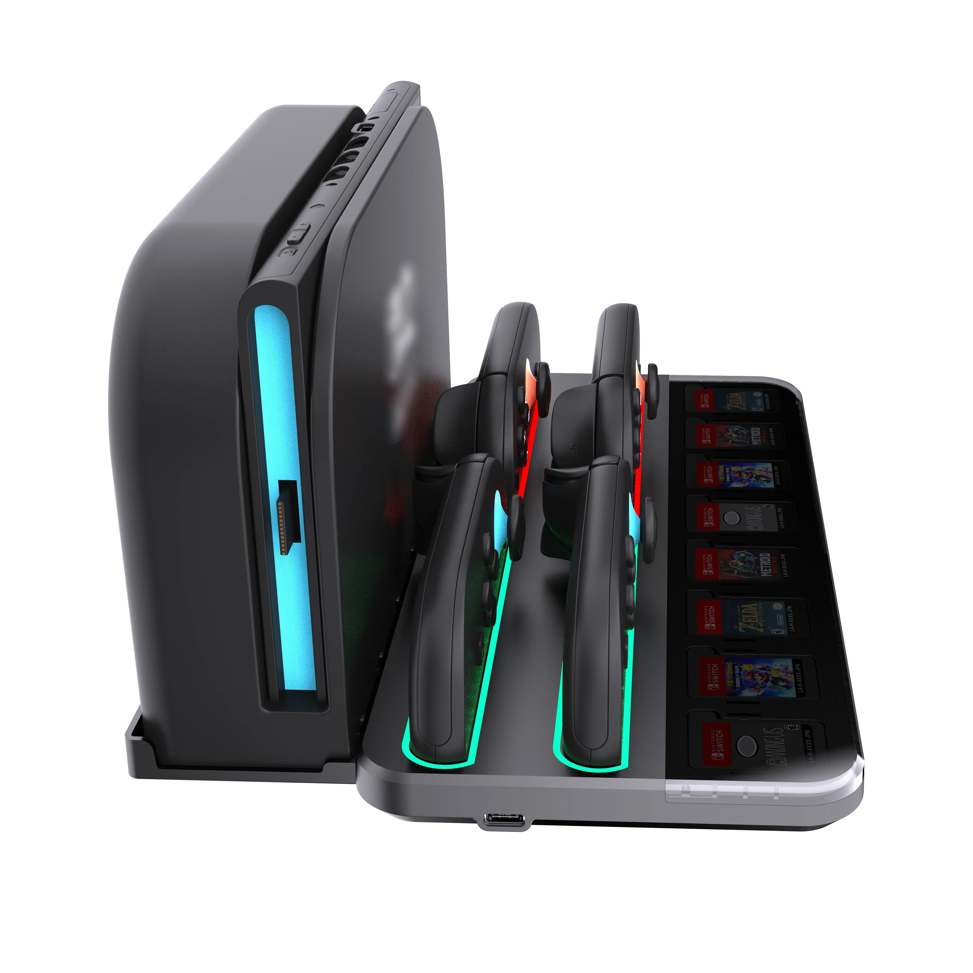 2 Charging Dock Charger Stand with Game Card Storage for Nintendo 2 Joycon - Gallery Image 3