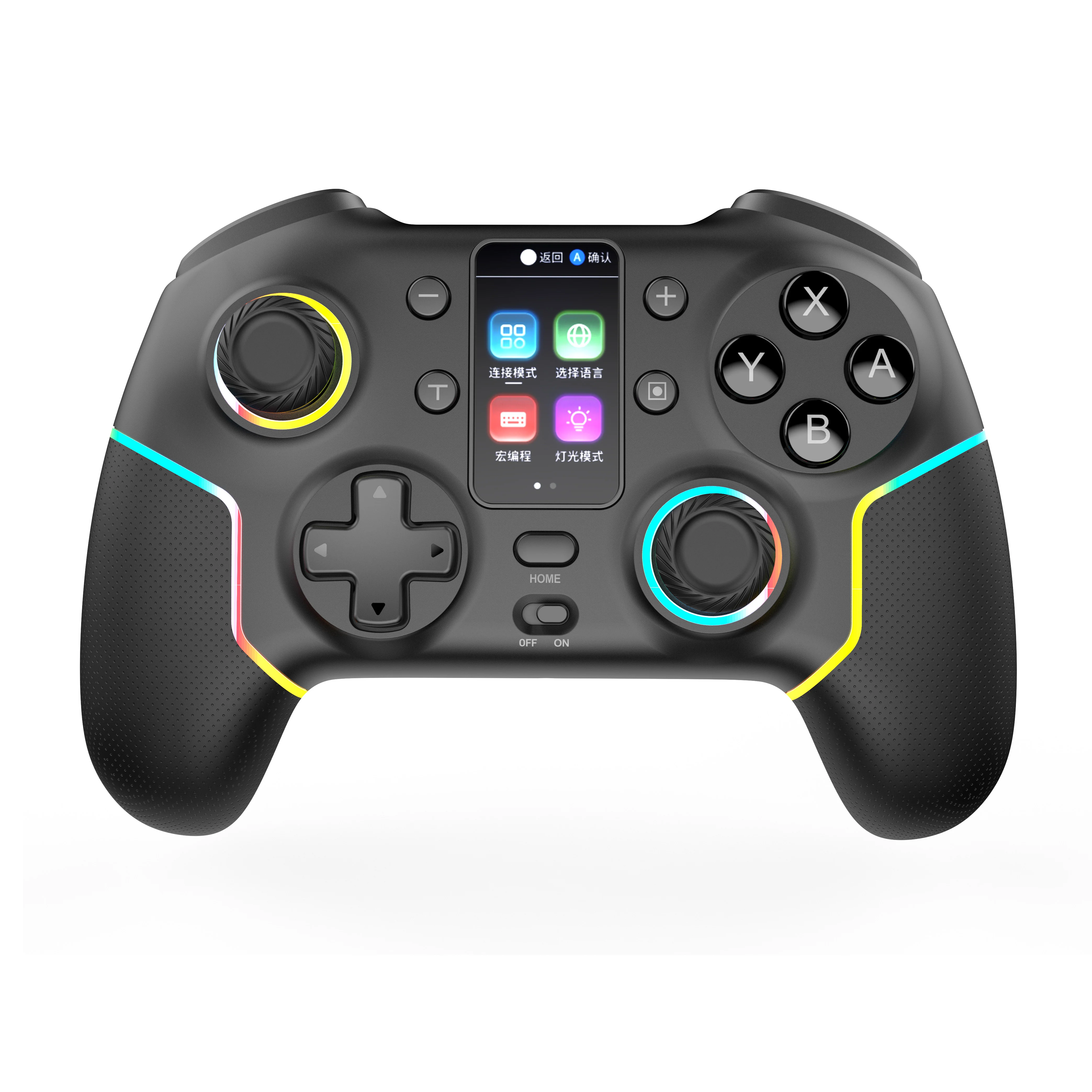 Wireless Gaming Controller Gyro Sensor Vibration Turbo Macro Gamepad for Nintendo Lite OLED Android IOS PC