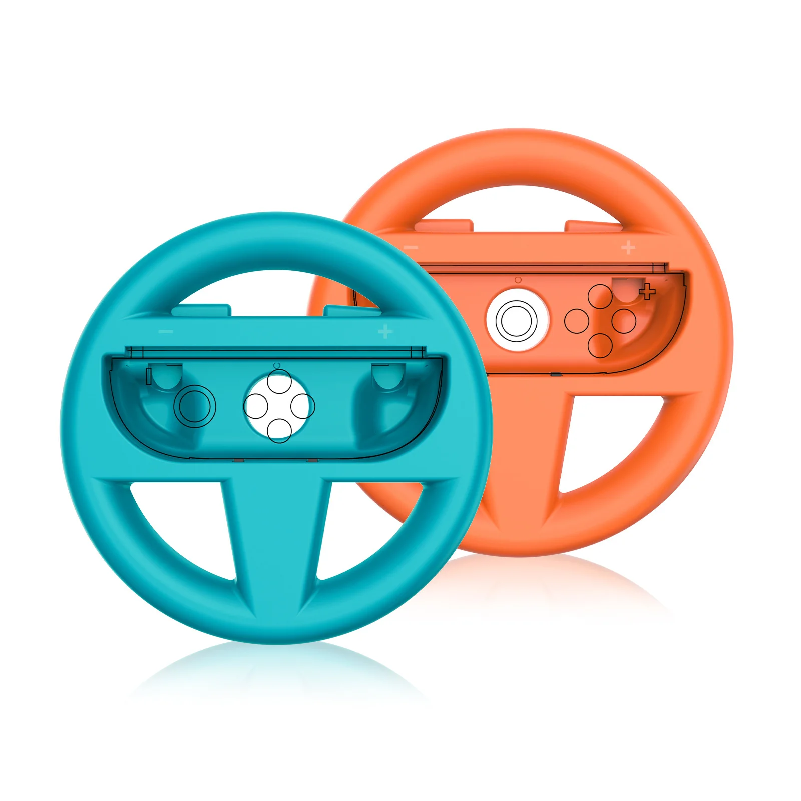 2 Gaming Steering Racing Wheel 2 Pack for Nintendo 2 Wheel Joycon Controller Attachment Accessories