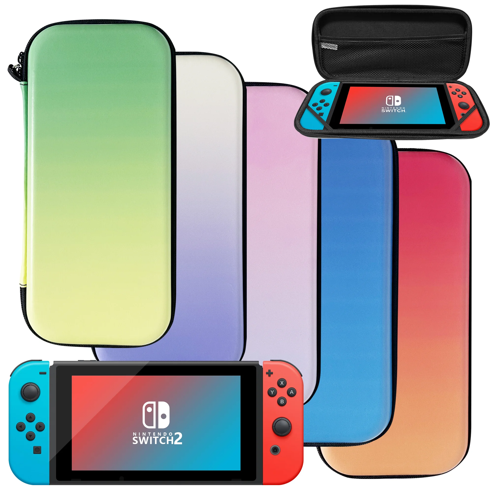 2 Carry Bag Protect Case Custom Color Image Waterproof EVA Storage Portable Case for Nintendo 2 Console