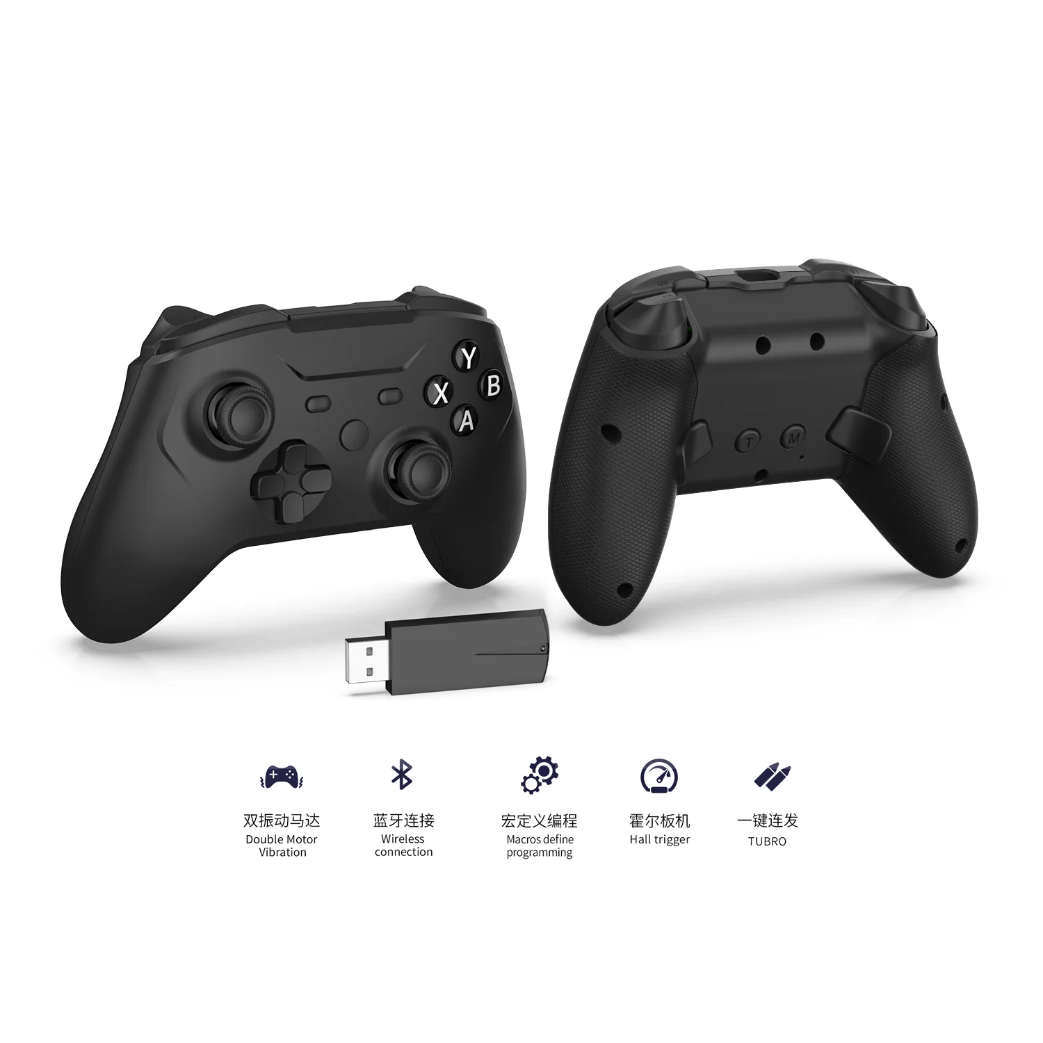 Pro Controller Hall Effect Joystick No Dfriting Dual Vibration Remappable Rear Buttons Gyro for Nintendo - Gallery Image 2